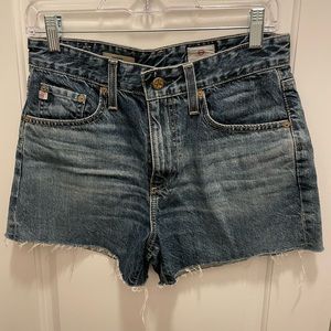 LIKE NEW A.G. High/Mid Rise Sadie Jean Shorts Size 27